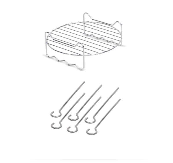 Philips Airfryer Party Sizzler Kit with Double layer grill rack, skewers, HD9820/01, Compatible with Extra Large Airfryer