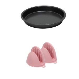 Philips Airfryer Home Pizza Accessory Kit with Pizza pan, Hand Mitts, HD9835/01, Compatible with Extra Large Airfryer