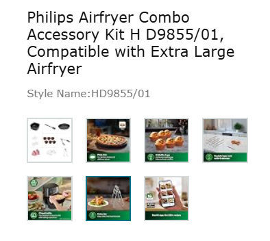 Philips Airfryer Combo Accessory Kit H D9855/01, Compatible with Extra Large Airfryer - Image 2