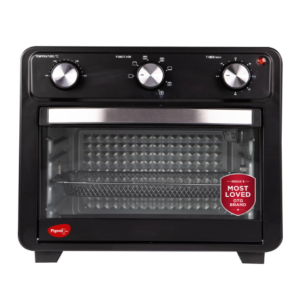 Pigeon By Stovekraft Air Fryer Oven 25 liter | 2-In-1 Appliance (Otg + Airfryer) | 1400 Watts | Air Fry, Bake, Broil, Toast, Defrost (Black) | Without Rotisserie