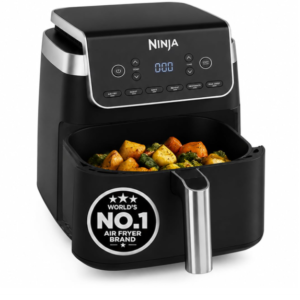 Ninja Air Fryer MAX PRO, 6.2L Air Fryer Oven 2-Year Warranty, Oil-Free Cooking, Max Crisp Technology, Variable Air Flow, Chemical Free Cooking Surface, 6-in-1 Air Fry, Roast, Bake & Reheat, Black