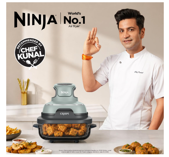 Ninja Crispi 1700W CleanCrisp Glass Air Fryer | 1.4L & 3.8L containers, Microwave, Freezer and Dishwasher Safe, Non-Toxic Glass Portable Cooking System, with free Blast - Powerful Portable Blender - Image 2