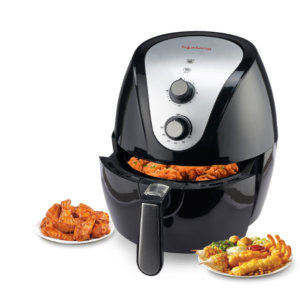 Lifelong LLHF421 Fryo Air Fryer 1400W with 4.5L Large Cooking Pan Capacity, Timer Selection and Fully Adjustable Temperature Control with 1 Year Warranty(Black)