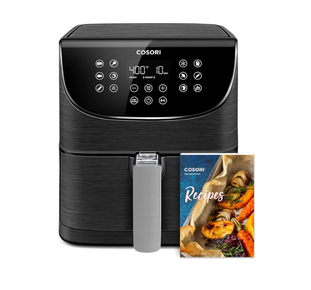COSORI Pro Gen 2 Air Fryer 5.8L, upgraded version with stable performance and stylish new look, 13 one-touch functions, 100 paper recipes and 1100 recipes in