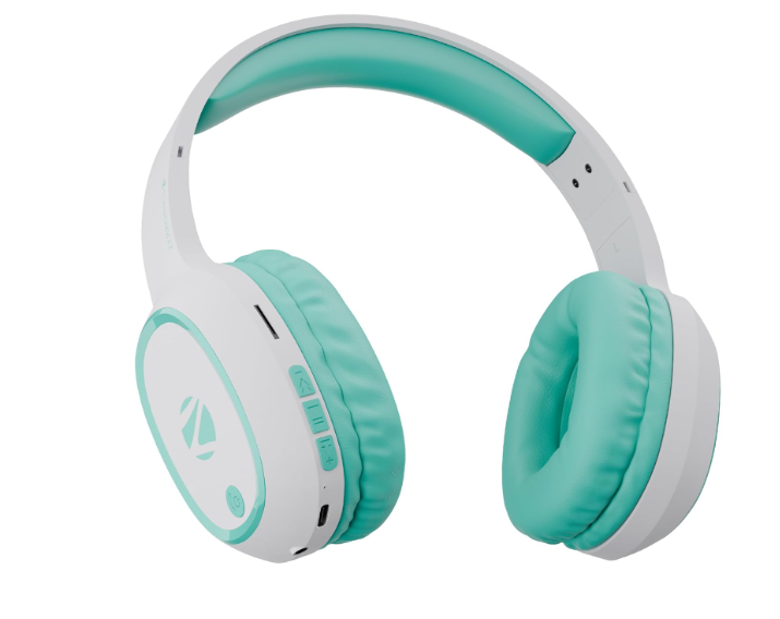 Zebronics Thunder (2026 Upgrade) Wireless Headphones, BT v6.0, True 60 hrs Playback, 40mm Drivers, ENC, Gaming Mode, Dual Pairing, AUX & microSD, Rapid Charging, Call Function (Sea Green)