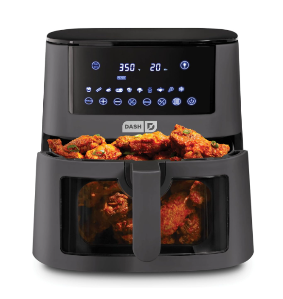 DASH 7qt Clear View Digital Air Fryer - Forged Iron