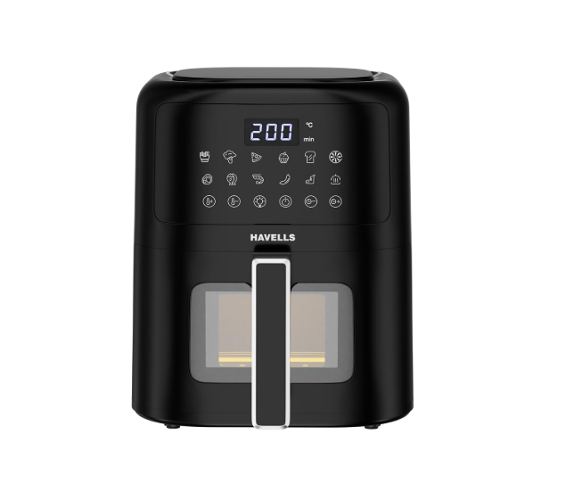 Havells Prolife Vista Digital Air Fryer 4.2 Ltr|1350 Watts|See Through Window|Aerocrisp Tech: Rapid air circulation in every direction|Non Stick Silicon Coated Basket|2Yr Door Step Warranty