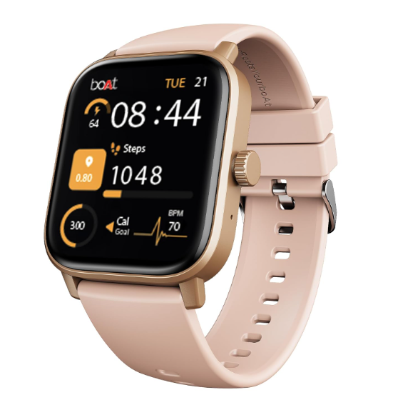 boAt Wave Call 3 Smartwatch 1.83” HD Display with Animated Watch Faces; BT Calling, Functional Crown, Multiple Sports Modes, IP68, HR, SpO2 Monitor, Smart Watches for Men & Women (Spring Blossom)