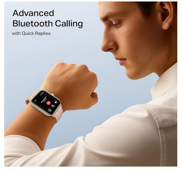 boAt Wave Call 3 Smartwatch 1.83” HD Display with Animated Watch Faces; BT Calling, Functional Crown, Multiple Sports Modes, IP68, HR, SpO2 Monitor, Smart Watches for Men & Women (Spring Blossom) - Image 2