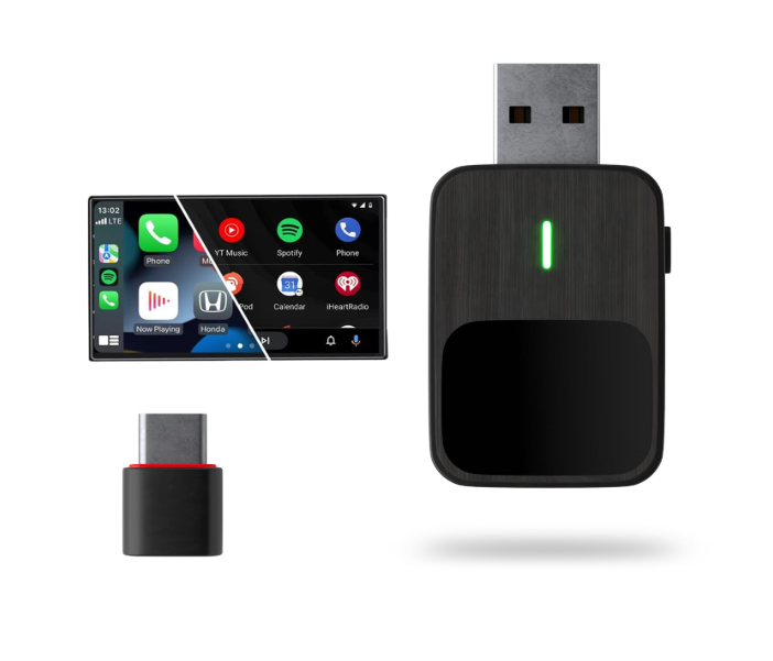 Lifelong 2-in-1 Wireless CarPlay & Android Auto Adapter | Dual Phone Connection, Plug & Play USB Type-A to C, iOS & Android Compatibility, Support OEM Controls |Stick Cast - Bluetooth 5.4 & WiFi 6