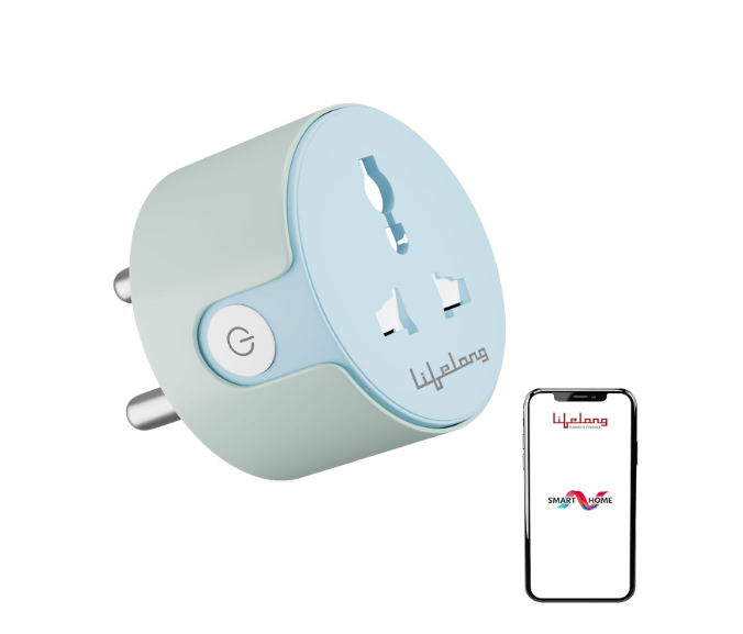 Lifelong Electronics 10A WiFi Smart Power Plug for Home Automation | With App Control, Timer, Voice Control, Scheduling | Smart Plugs Gadget | Electrical Switch Socket | Compatible with Alexa & Google