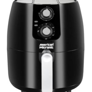 AMERICAN MICRONIC -3.5 Litres Basket, 5 Litres Container, 1500 Watts Air Fryer (Silver & Black) 2023 Model