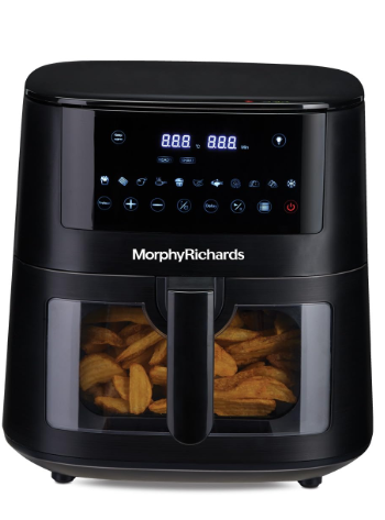 Morphy Richards Crystal Crysp transparent Air fryer for home | See through air fryer oven | 6.5L healthy air-fryer - stay guilt-free
