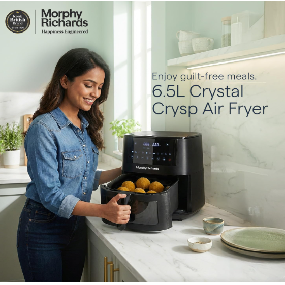 Morphy Richards Crystal Crysp transparent Air fryer for home | See through air fryer oven | 6.5L healthy air-fryer - stay guilt-free - Image 2