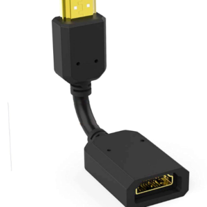Lapster HDMI Male to Female Extension Cable high Speed Cable for LED/LCD TV, Laptop - 10 cm Black