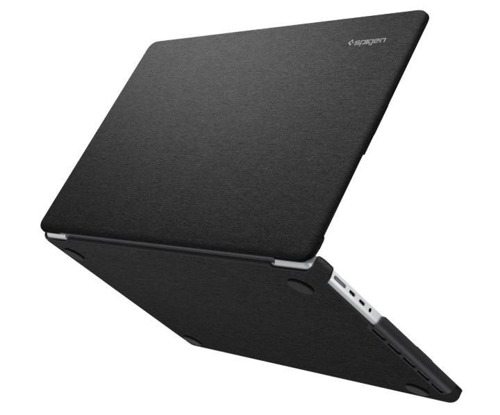 Spigen Urban Fit Designed for New MacBook Pro 16 inch Hard Shell Case with M4/Pro/Max (2024) and M3/M2/M1/Pro/Max (2023-2021) - Black