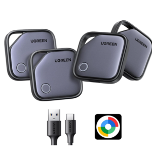 UGREEN FineTrack Slim Rechargeable Bluetooth Finder for Android Only USB-C Rechargeable, 80dB Sound, For Keys, Suitcase, Car and Luggage