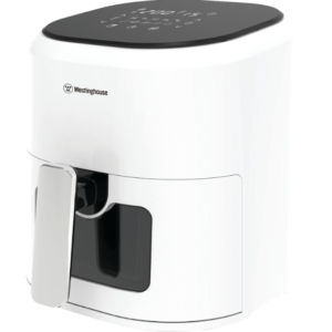 Westinghouse Simple Life 4.5L 1200W Digital Air Fryer | 60-200°C Temp Control, 0-60 Mins Timer, Powerful Halogen Heating| Non-Stick, 10-In-1 Functions | 2-Yr Warranty (Wkafgot01Wh),White & Black
