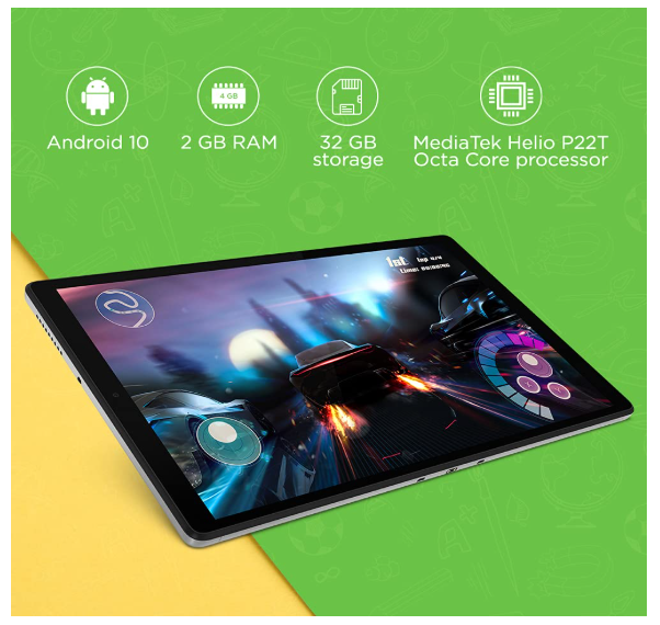 Lenovo Tab M10 HD 2nd Gen (10.1 inch/25.65 cm, 2 GB, 32 GB, Wi-Fi Only) Platinum Grey with Metallic Body and Octa core Processor - Image 2