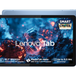 Lenovo Tab (Smartchoice) | 10.1 Inch Display| Wi-Fi Only| 4 GB RAM + 64 GB ROM (Expandable up to 1 TB)| Metal Body| Dual Speakers with Dolby Atmos| Android 14| Color: Polar Blue