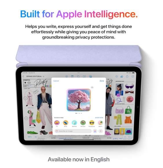 Apple iPad mini (A17 Pro): Apple Intelligence, 21.08 cm (8.3″) Liquid Retina Display, 128GB, Wi-Fi 6E, 12MP Front/12MP Back Camera, Touch ID, All-Day Battery Life — Space Grey - Image 3