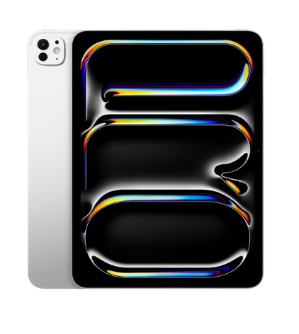 Apple iPad Pro 11″ (M4): Ultra Retina XDR Display, 256GB, Landscape 12MP Front Camera / 12MP Back Camera, LiDAR Scanner, Wi-Fi 6E, Face ID, All-Day Battery Life, Nano-Texture Glass — Silver