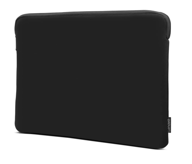 Lenovo Basic Laptop Sleeve 13 Inch Notebook/Tablet Compatible with MacBook Air/Pro Neoprene Material - Soft Fleece Lining - Zippered Top Opening - Black