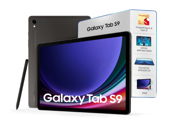 Samsung Galaxy Tab S9, 11-inch (27.81 CM), Dynamic AMOLED 2X Display, 8GB RAM, 128GB ROM, Wi-Fi, Quad Speakers, S Pen, Gray, Not AI Enabled