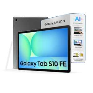 Samsung Galaxy Tab S10 FE, S Pen in-Box, 27.7 cm (10.9 inch) Display, AI Writing, Desktop Mode, Pre Loaded Pro Apps, 8 GB RAM, 128 GB Storage, Wi-Fi + 5G Tablet, Gray