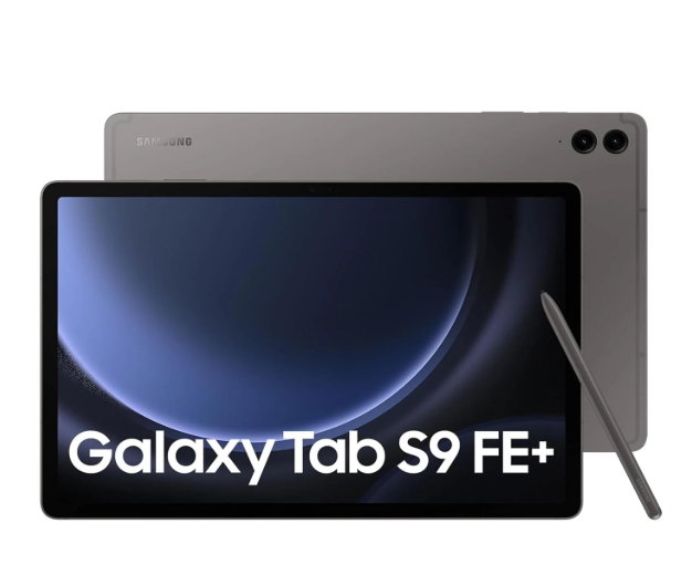 SAMSUNG Galaxy Tab S9 FE+ Plus w/S-Pen (256GB, 12GB, Wi-Fi Only) 12.4" WiFi 6 Android Tablet, 4K Camera, International Model - X610 (w/Super Fast Charger, Gray)