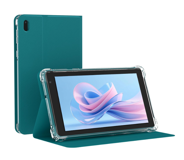 NOVOJOY 7 Inch Tablet with Case, Android 15 Tablet PC, 32GB Storage 8GB RAM Tabletsa Quad-Core Processor Android Tableta pc Dual Camera, WiFi, BT Computer Tabletas.(with Tablets Cover),Navy Blue