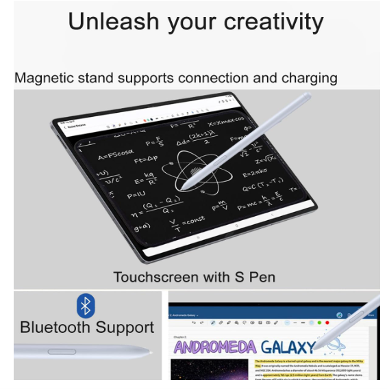 Samsung Galaxy Tab S10+ Plus, 12.4" AMOLED 2X 120Hz, 256GB Storage + 256GB SD Card, Ultra-Light Android Tablet, Galaxy S Pen, AI Tools, 2K+ Touchscreen, 12GB RAM, 16-Hr Long Battery Life, SM-X820 - Image 2