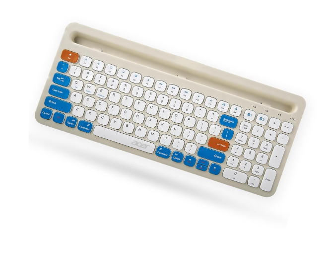 Acer SwiftPRO Multi-Device Bluetooth Wireless Keyboard with Cradle & Numpad | USB-C Rechargeable | 99 Keys, 80H Battery | Compact & Quiet | Compatible with Windows, Mac, Android, Laptop, Tablet, Phone