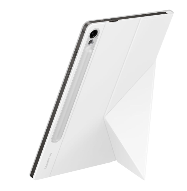 SAMSUNG Galaxy Tab S9 Smart Book Cover, Tablet Protector Case, Landscape and Portrait Viewing Stand, Magnetic Back, Auto Screen On/Off, US Version, EF-BX710PWEGUJ, White - Image 2
