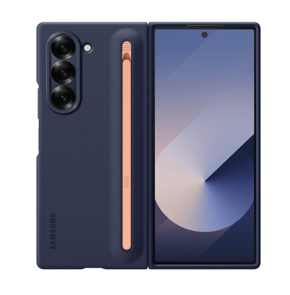Samsung Galaxy Z Fold 6 S Pen Phone Case, Protective Cover with Built-in S Pen Holder Slot, Click to Release, US Version, EF-OF95PCNEGUS, Navy