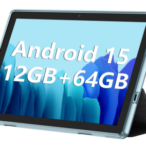 Android Tablet, 10.1 Inch, Android 14 Tablets, 6GB RAM, 64GB ROM, 1TB Expansion, 1280x800 IPS HD Touchscreen, 6000mAh Battery, Bluetooth, Dual Camera, GMS, WiFi (Blue)