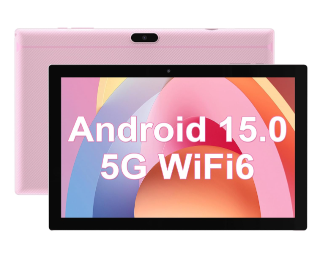 Android 15 10 Inch Tablet, DDR4 8GB RAM 32GB Storage, Support 1TB Expand 2MP + 8MP Dual Camera Tab 10 Inch, WiFi6 Bluetooth 6000mAh, 1280 x 800 10.1 Inch IPS HD Screen