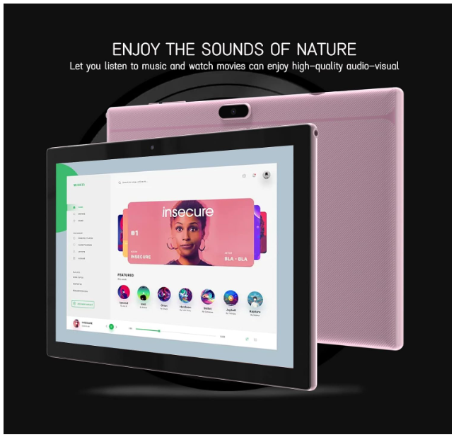 Android 15 10 Inch Tablet, DDR4 8GB RAM 32GB Storage, Support 1TB Expand 2MP + 8MP Dual Camera Tab 10 Inch, WiFi6 Bluetooth 6000mAh, 1280 x 800 10.1 Inch IPS HD Screen - Image 2