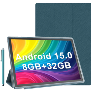 10 Inch Android Tablet 14 Tablets with Stylus Case 6GB RAM + 32GB ROM, Support 1024GB Expansion, 6000mAh Battery, 10" Android Tablet, 2MP + 8MP Dual Camera