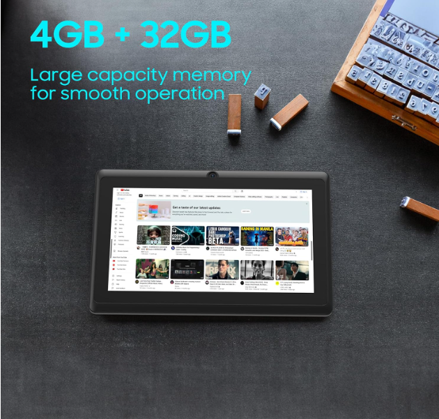 tablet 2 in 1 10 inch tablets android 14 tablet set with keyboard case, mouse stylus 8GB+64GB/1TB expansion tablets 10.1 inch touch screen tab 6000mAh battery 2MP+8MP - Image 2