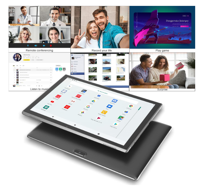 ZZB 10" Tablet Android 15 Tablet PC, 10.1" Android Tablets DDR4 8GB RAM 32GB ROM 2MP+8MP Dual Camera 5G WiFi-6 BT Support 1TB Expand 10" IPS 6000mAh Battery Powerful Performance Tablets (Black) - Image 2
