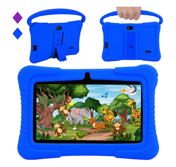 Veidoo Android Kids Tablet, 7 inch IPS Screen, 2GB RAM 32GB ROM, Safety Eye Protection, Education, Tablet for Toddle with WiFi, Games, Parental Control APP (Dark Blue)