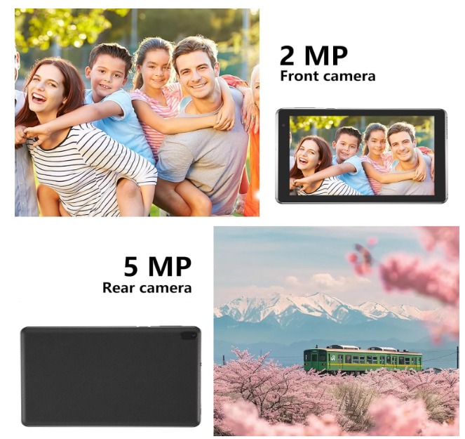 YQSAVIOR 7 Inch Tablet 4GB RAM 32GB ROM Quad-Core Android Processor 14 Tablet PC for Kids, IPS Screen, Dual Camera, WiFi, Bluetooth - Image 2