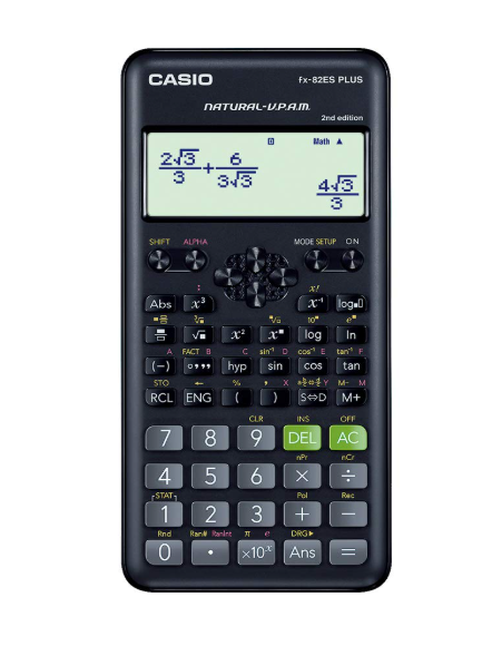 Casio FX-82ES Plus 2nd Edition - Non-Programmable Scientific Calculator, 252 Functions