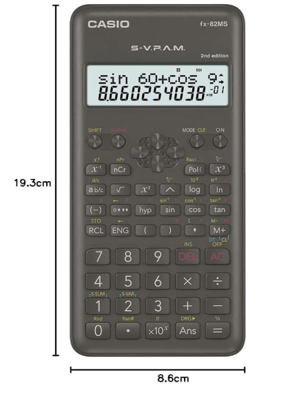 Casio FX-82MS 2nd Gen Non-Programmable Scientific Calculator, 240 Functions and 2-line Display - Image 2