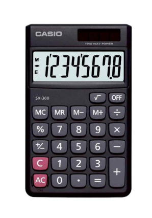 Casio SX-300-W Portable Calculator