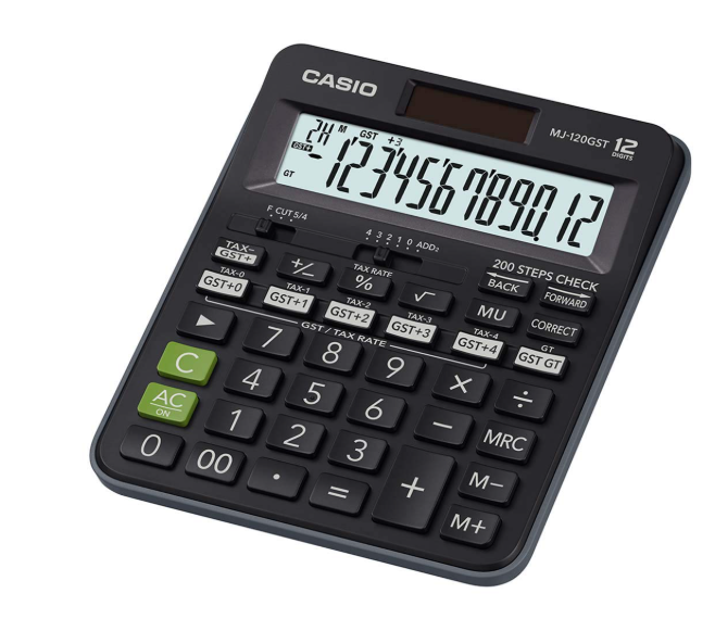Casio MJ-120GST GST Financial Calculator (Black)