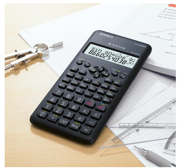 Casio Fx-350Ms 2Nd Gen Non-Programmable Scientific Calculator, 240 Functions and 2-Line Display, Black - Image 2