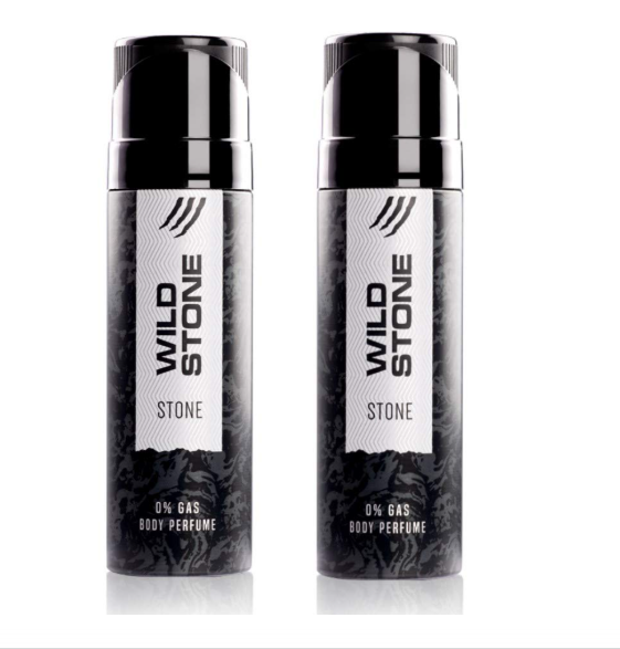 Wild Stone Stone Long Lasting Perfume Body Spray For Men, Pack Of 2 (150Ml Each) - Stone Pbs