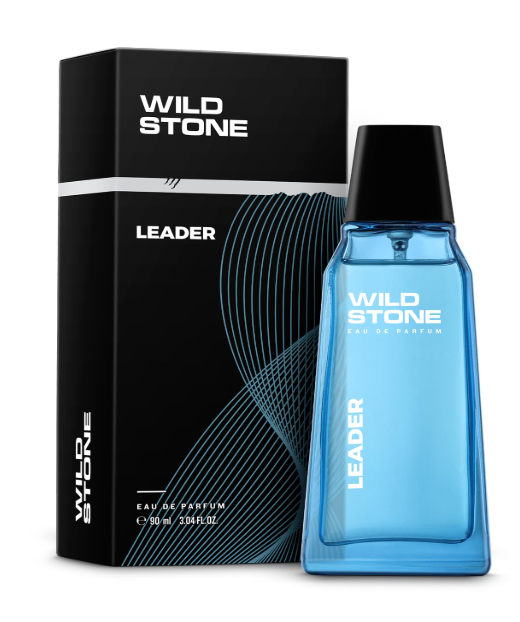 Wild Stone Leader Perfume for Men, 90ml | Luxury Eau De Parfum | Long-Lasting Aromatic Ambery Fragrance | Fresh Mint & Citrus Perfume for Men | Ideal Office & Everyday Wear